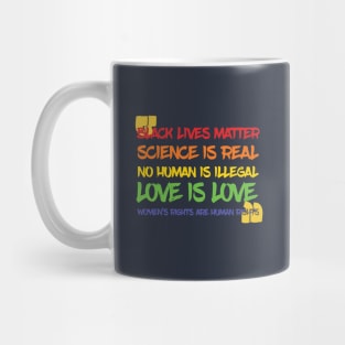 Science Is Real Black Lives Matter Mug